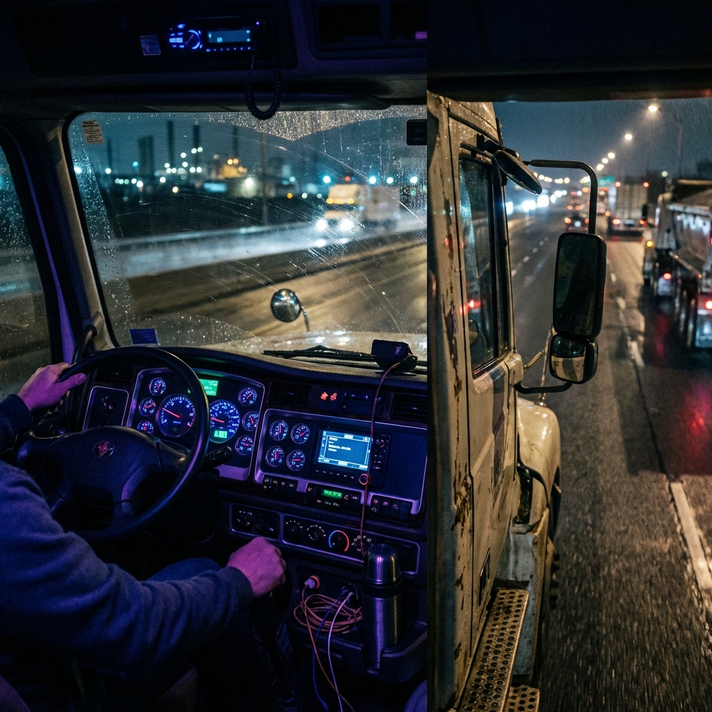 Founders of RhynoMiner discussing real-time data integration in trucking